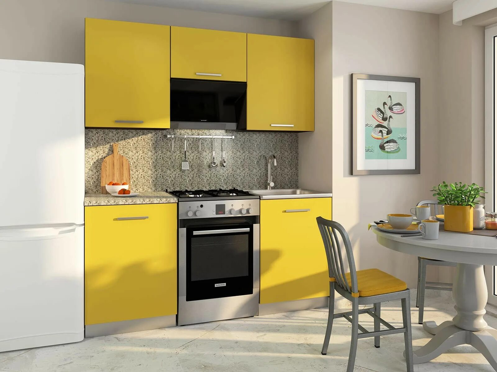 Кухонный гарнитур для маленькой кухни фото Кухонный гарнитур "София 1" 1500 по цене 10748 ₽ купить