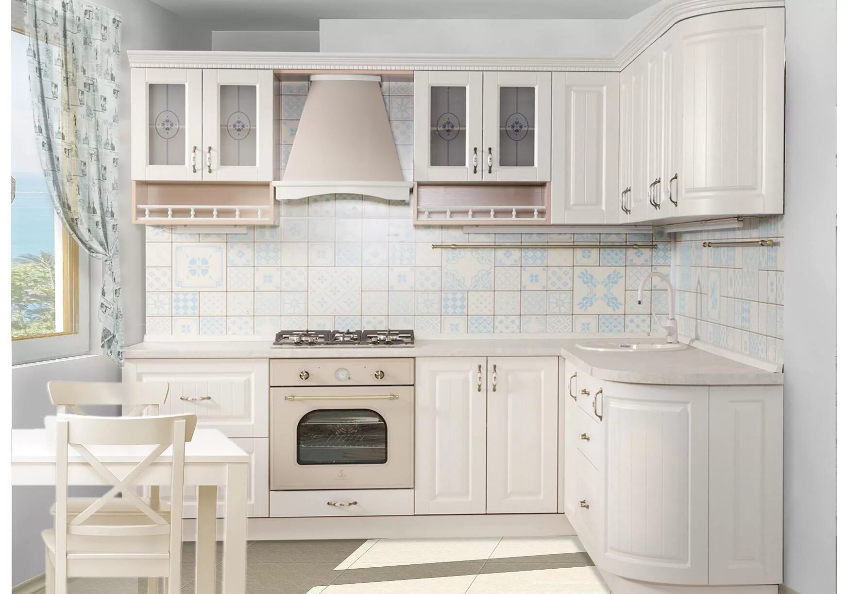 Кухонный гарнитур для светлой кухни фото Кухня Кантри Фасад для посудомоечной машины 600 мм с доставкой по СПб и России