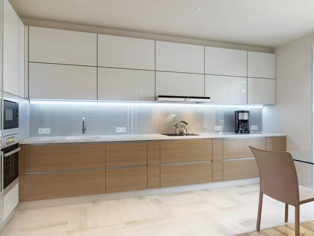 Кухонный гарнитур до потолка прямой фото Кухня Эмилия, Арт. KR-0176: цена, описание - Интернет-магазин "Кухнотека"