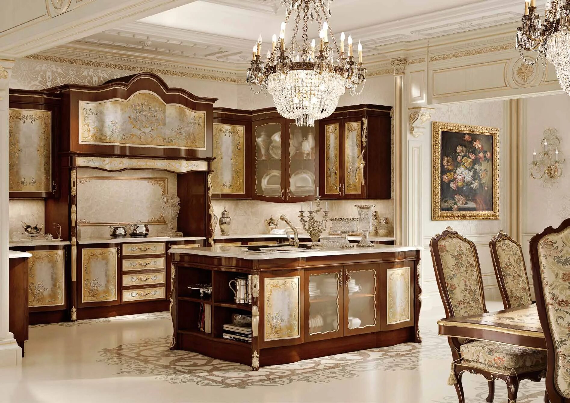 Кухонный гарнитур дорогие фото Кухня Andrea Fanfani Opera по цене от 360 000 руб. за п/м (погонный метр) - купи