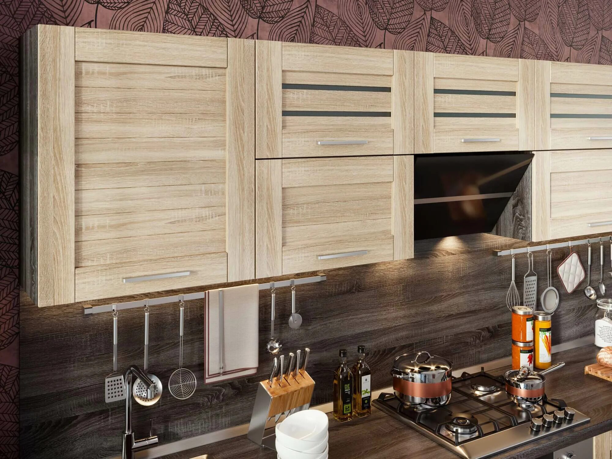 Кухонный гарнитур дуб фото Кухня дуб сонома - CormanStroy.ru