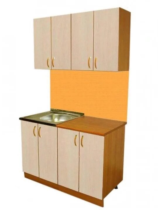 Кухонный гарнитур эконом фото Кухонный гарнитур Дачный 1,2м в Благовещенске - купить в магазине Маяк