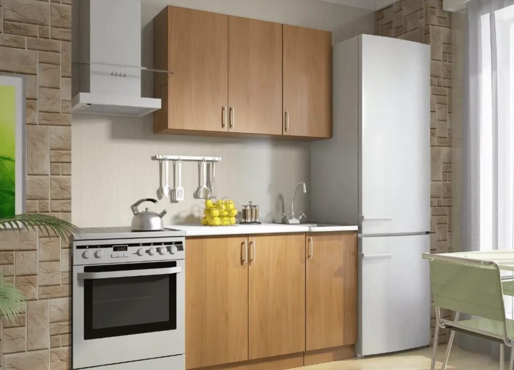 Кухонный гарнитур эконом фото Кухонный гарнитур 1.6 - МебельNora - качественная мебель по доступным ценам.