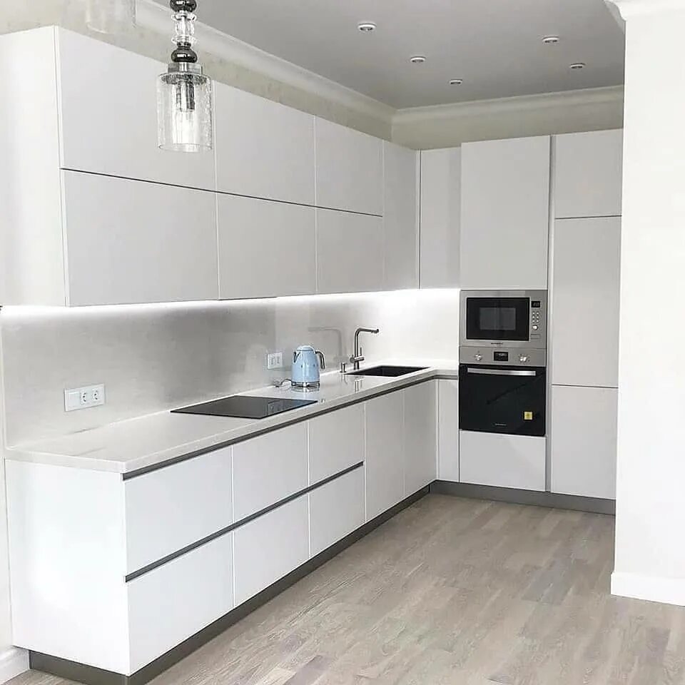 Кухонный гарнитур фото 2024 белый Кухня LOFT № 56