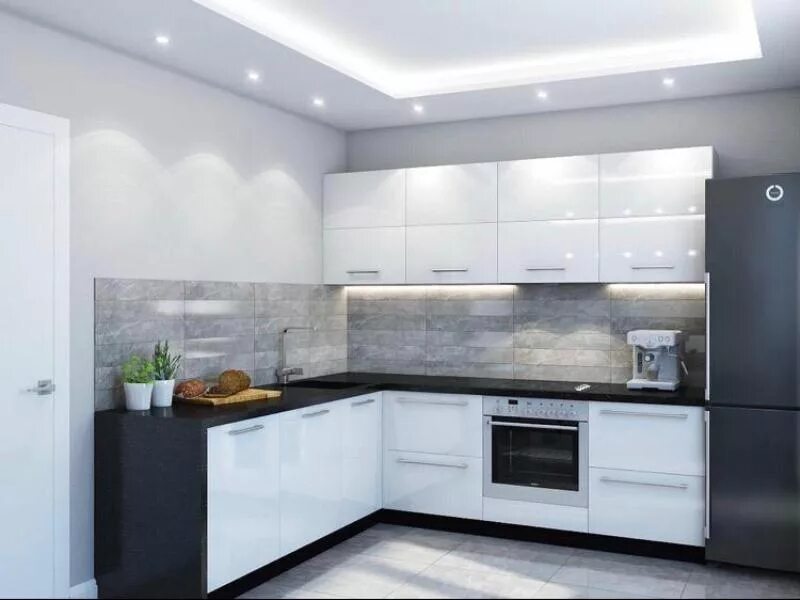 Кухонный гарнитур фото 2024 белый Кухонный гарнитур Клермон - купить в Тюмени в интернет-магазине 72-mebel.ru