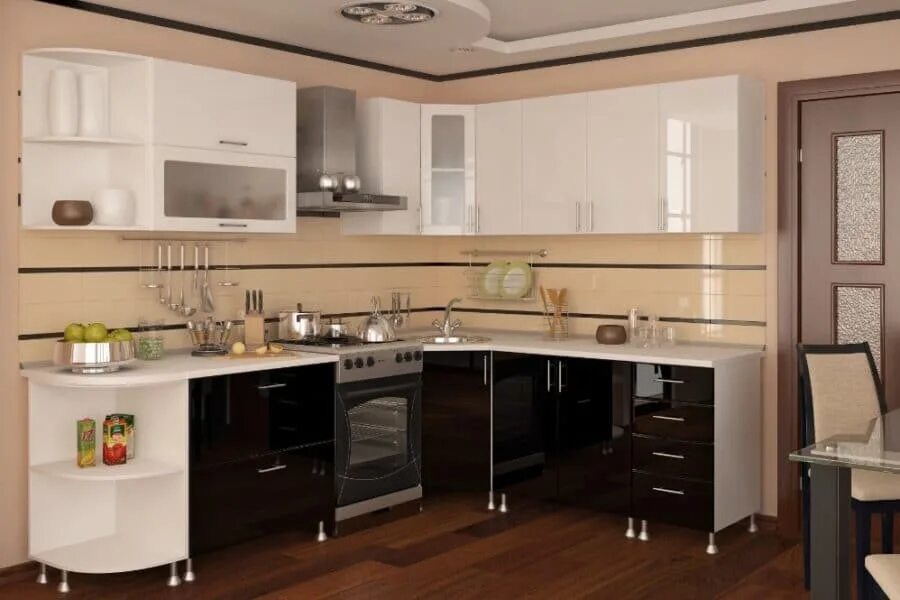 Кухонный гарнитур фото 2024 года Угловые кухни - купить угловую кухню в СПб Складно- страница 2