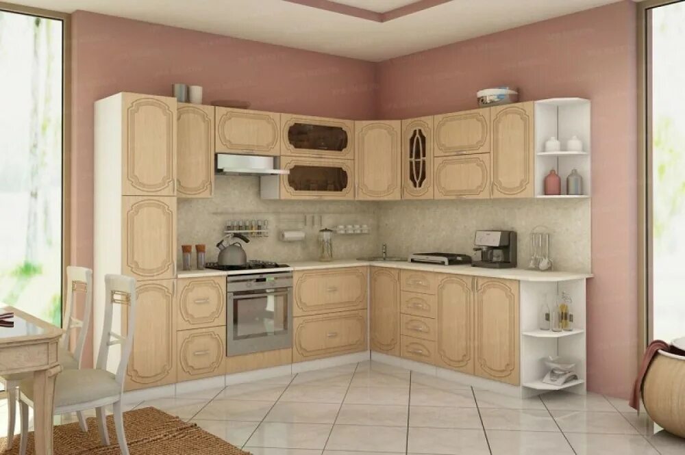 Кухонный гарнитур фото астрахани Кухонный угловой гарнитур Настя (2800*2490) купить недорого в Верхней Пышме