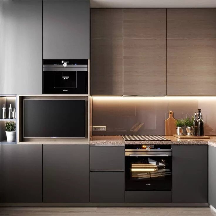 Кухонный гарнитур фото дизайн 2024 Всем доброго вечера, представляем второй вариант кухни, г. Королев. Полностью пе