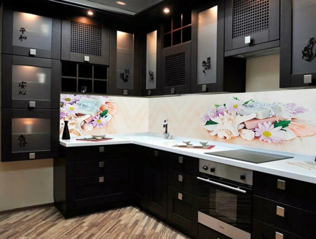 Кухонный гарнитур фото фартук Панорама: Кухонные фартуки в Улан-Удэ, мебель на заказ, ул. Добролюбова, 37Б, Ул