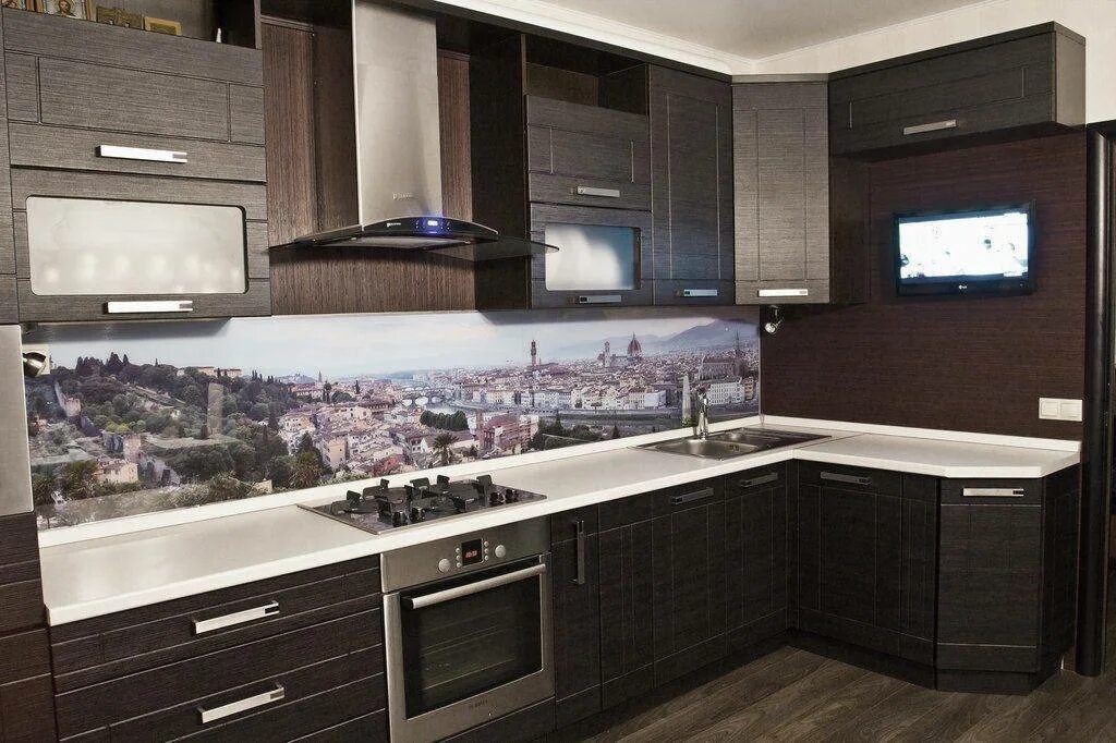 Кухонный гарнитур фото фартук Фартук для кухни у кухонного гарнтирура