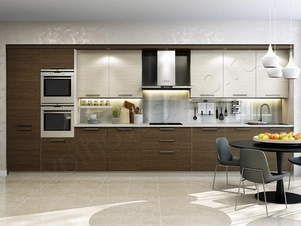 Кухонный гарнитур фото современный дизайн прямая Pin on Interior Kitchen cabinets, Kitchen, Interior