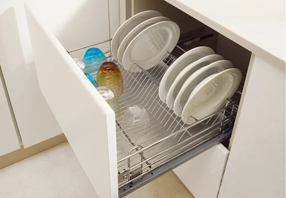 Кухонный гарнитур фото сушилка Корзина с сушкой для модуля 600мм, напр. Blum п/в с системой плавного закрывания