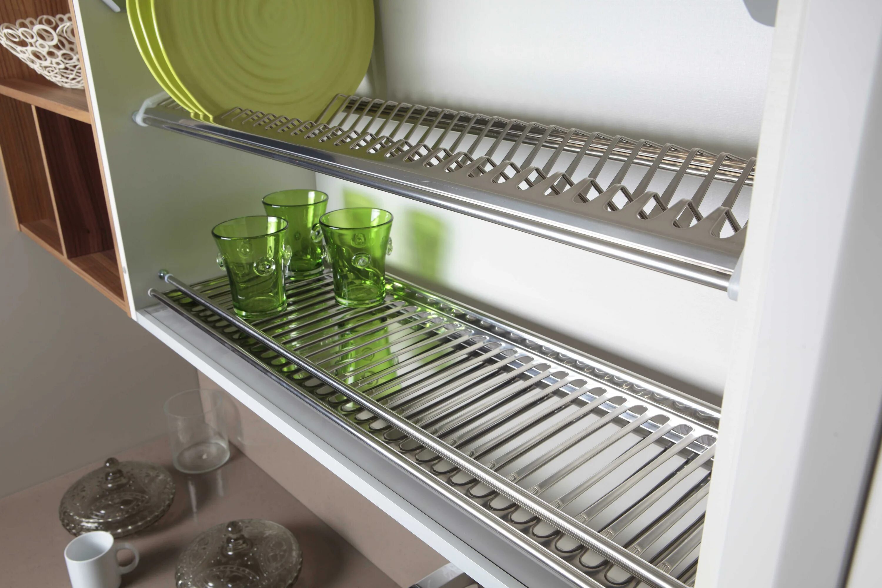 Кухонный гарнитур фото сушилка Посудосушитель с поддоном хром: найдено 89 картинок