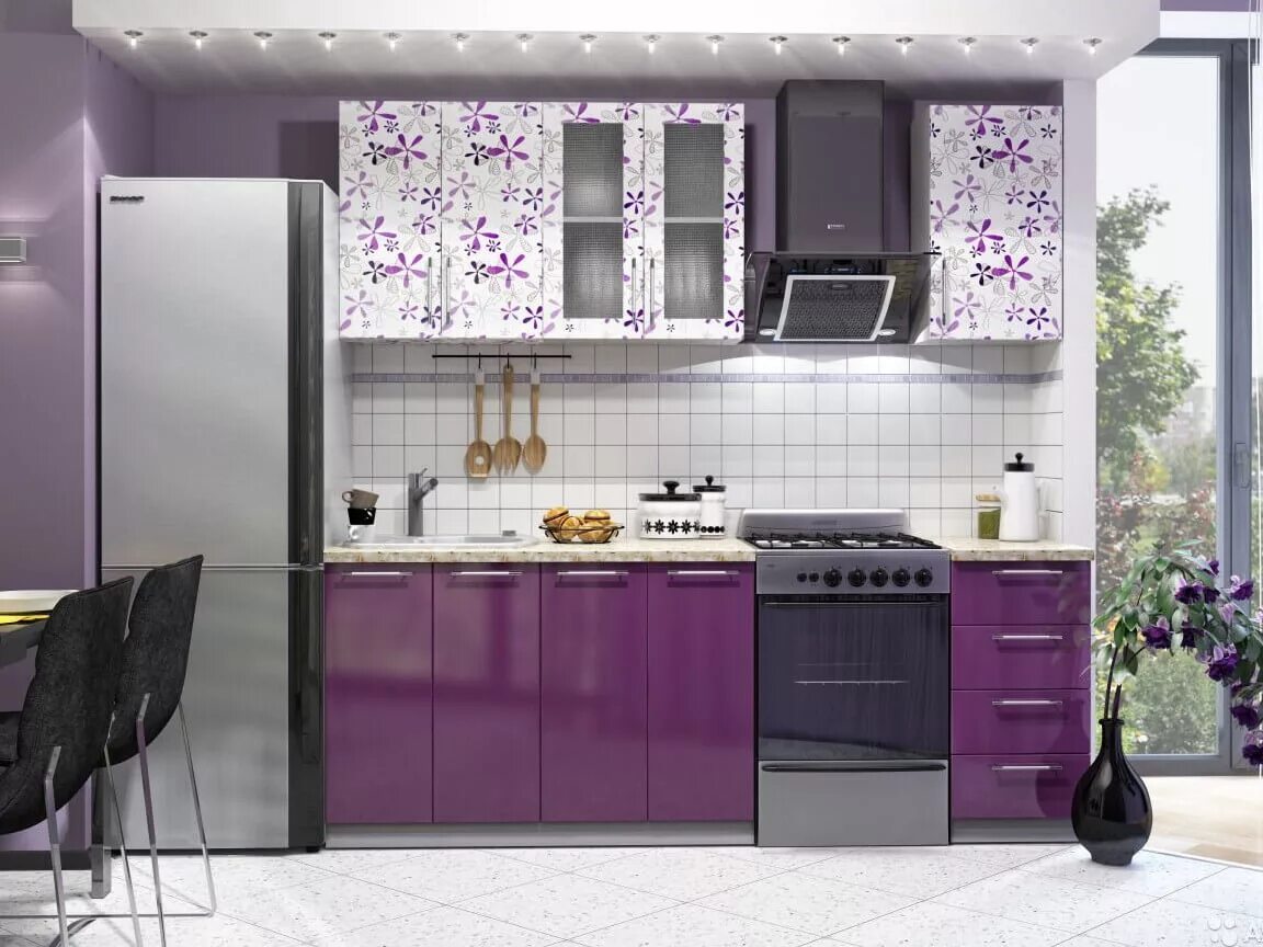 Кухонный гарнитур фото цена б у Кухня Флора - приобрести в Екатеринбурге с доставкой в кратчайшие сроки в интерн