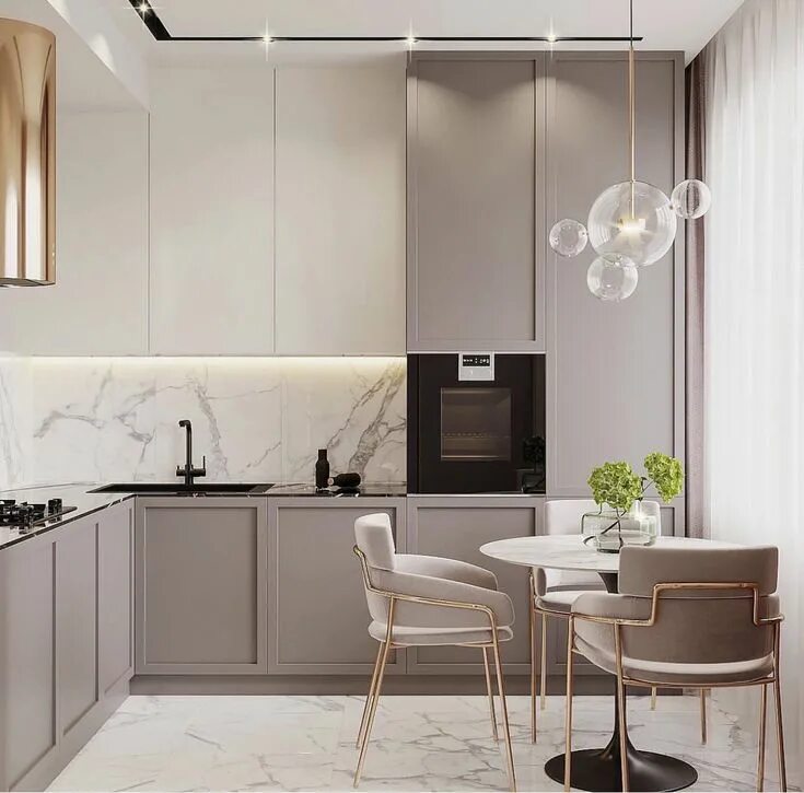 Кухонный гарнитур фото в интерьере современные идеи Pin su Kitchen Design cucine, Arredamento moderno cucina, Arredamento salotto cu