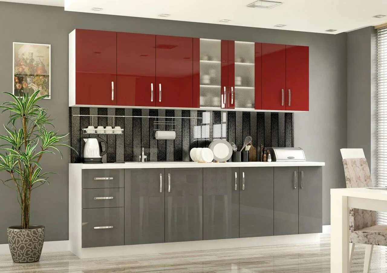 Кухонный гарнитур гамма фото Кухня Гамма Лак Мебель Сервис - Купить Недорого на Bigl.ua (694487827)