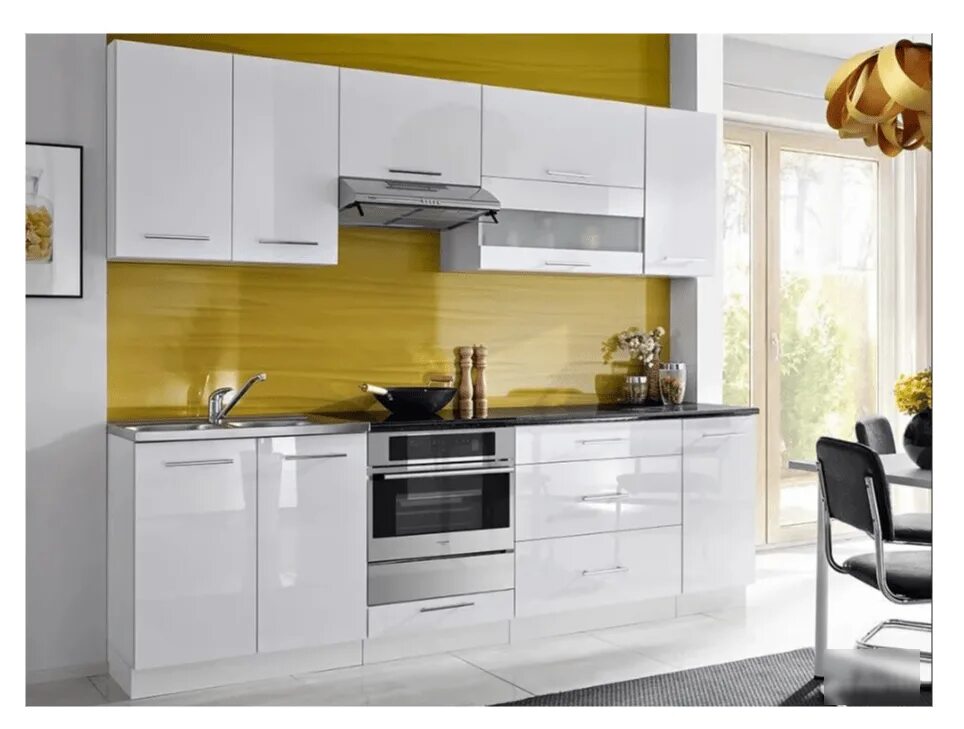 Кухонный гарнитур глянец фото Мебель для кухни белая глянцевая - Наша недвижка, наш дом, наша квартира