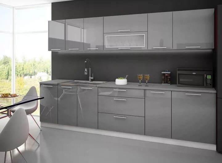 Кухонный гарнитур глянец фото Купить КУХОННАЯ МЕБЕЛЬ ПО ИНДИВИДУАЛЬНОМУ НАБОРУ ЭМИЛИЯ 3.0 КОМПЛЕКТ: отзывы, фо