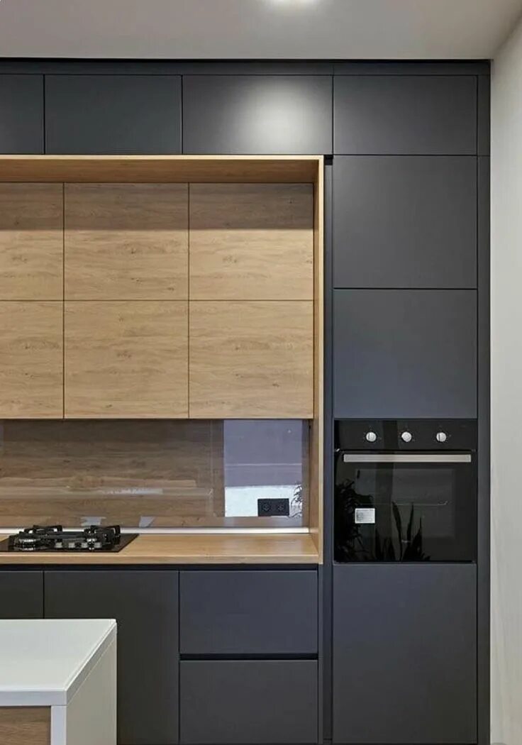 Кухонный гарнитур графит с деревом фото Pin on Kitchen Ideas Kitchen furniture design, Modern kitchen cabinets, Modern k