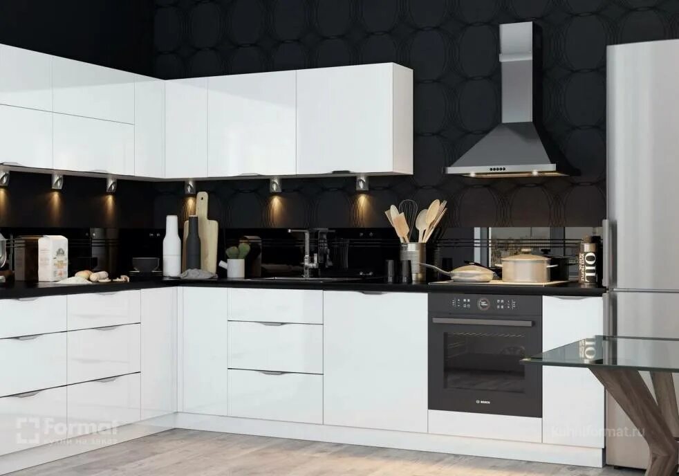 Кухонный гарнитур грейс угловой фото Кухня "Девита" - купить недорого в интернет-магазине от производителя в Москве и