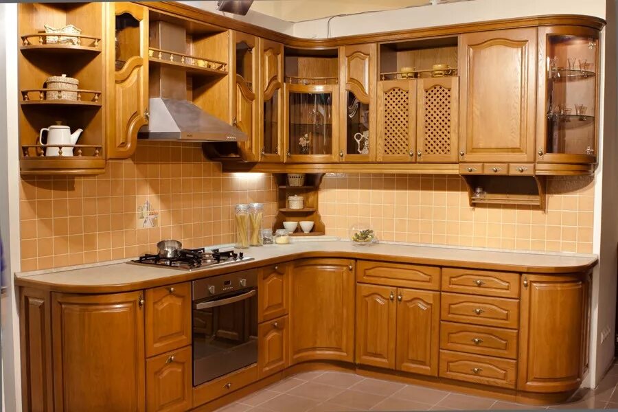 Кухонный гарнитур из дерева фото Как выбрать кухонный гарнитур - РостовМама