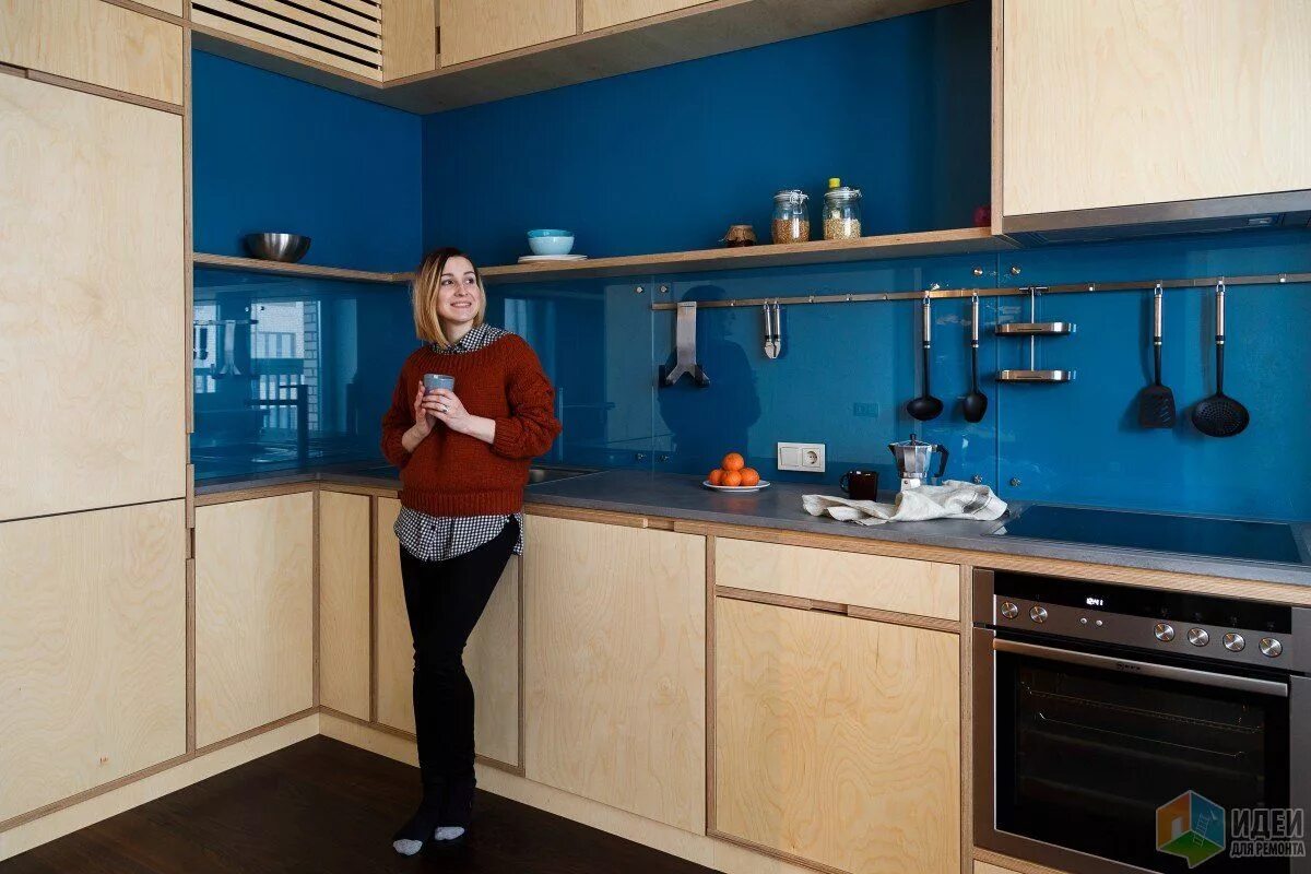 Кухонный гарнитур из фанеры фото Кухня из фанеры