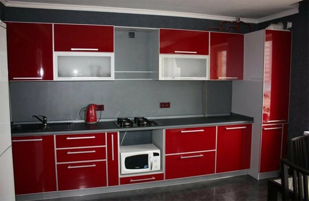 Кухонный гарнитур из пластика фото и цены Кухня МДФ 72 заказать недорого в Москве - 1Кухонный