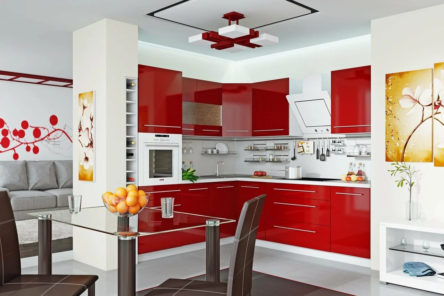 Кухонный гарнитур картинки дизайн интерьера кухни Кухонный гарнитур Ассорти - купить по цене 0 рублей в интернет-магазине Hoff.ru 