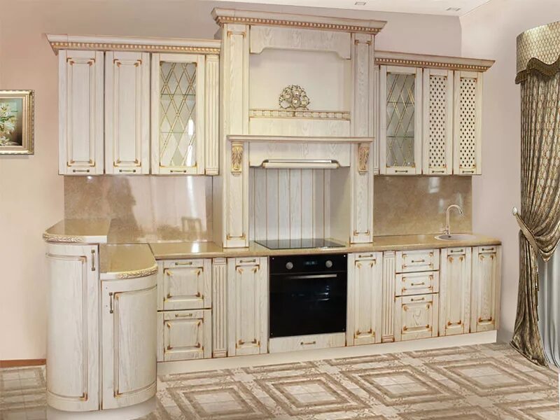 Кухонный гарнитур классика фото Дизайн интерьера кухни в стиле прованс: секреты и фото идеи
