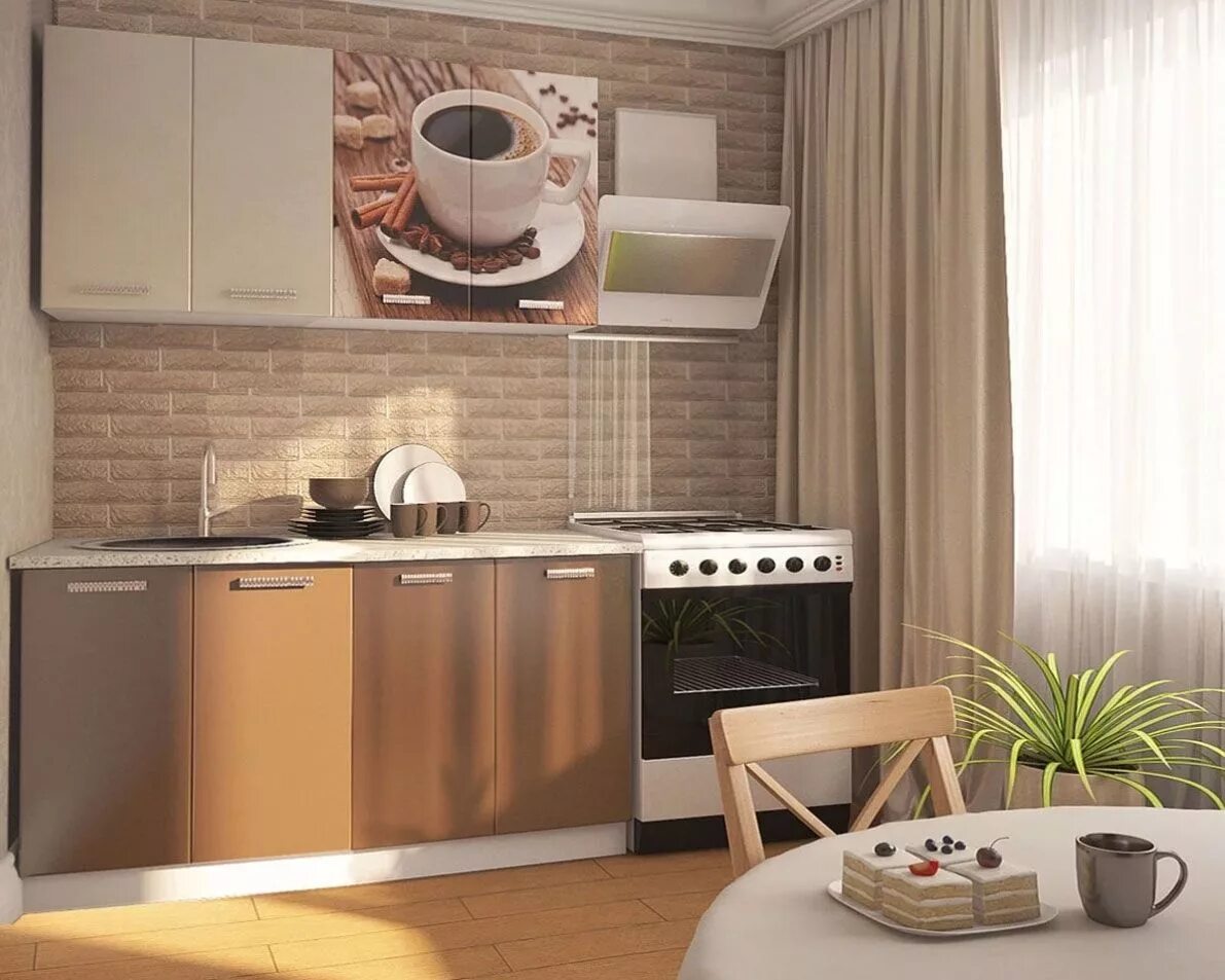 Кухонный гарнитур кофе фото Кофе Кухня 1,6м Kitchen cabinets, Kitchen, Home decor