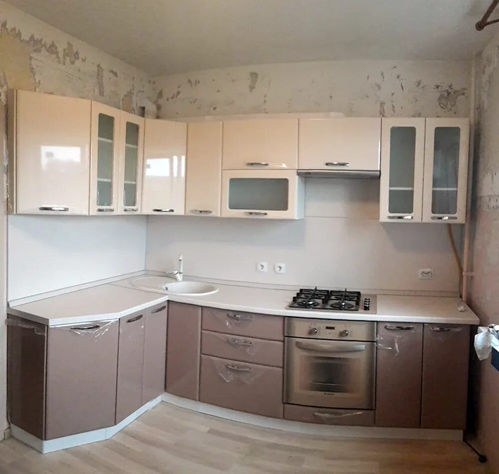 Кухонный гарнитур кофейного цвета фото Кухня цвета какао (36 фото)