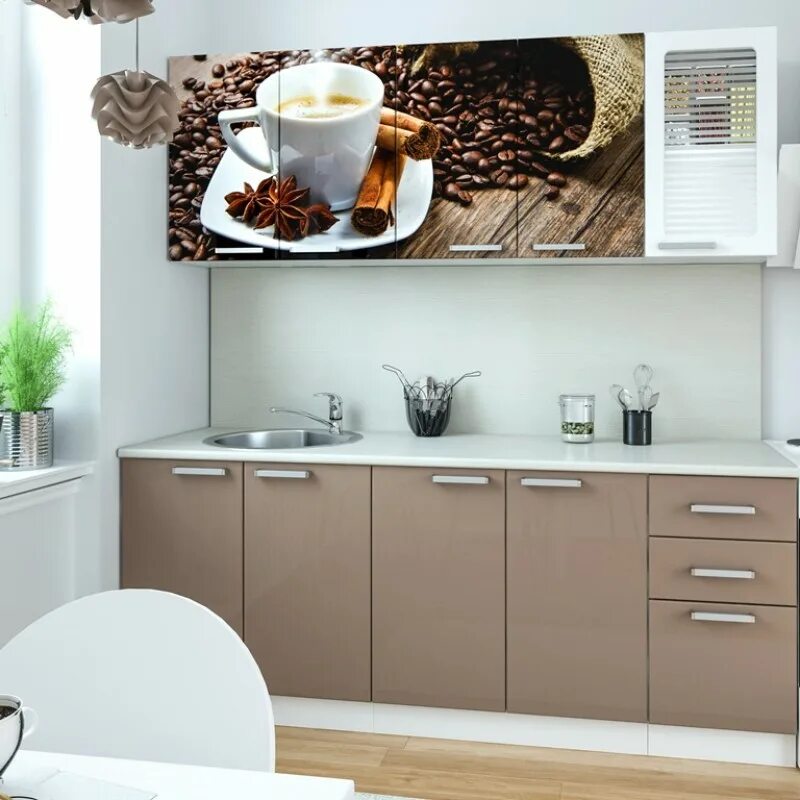 Кухонный гарнитур кофейного цвета фото Кухонные гарнитуры кофе: найдено 89 картинок