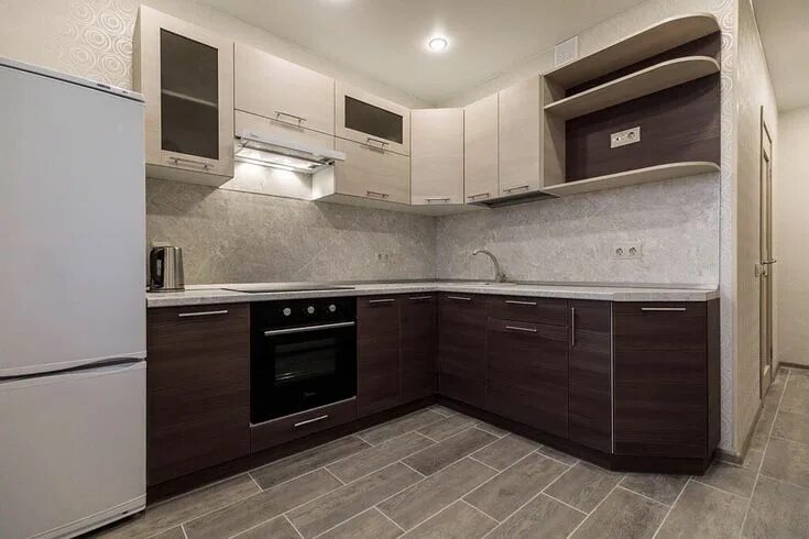 Кухонный гарнитур коричнево белый фото Pin by инна on ДОМА Kitchen cabinets, Kitchen, Home