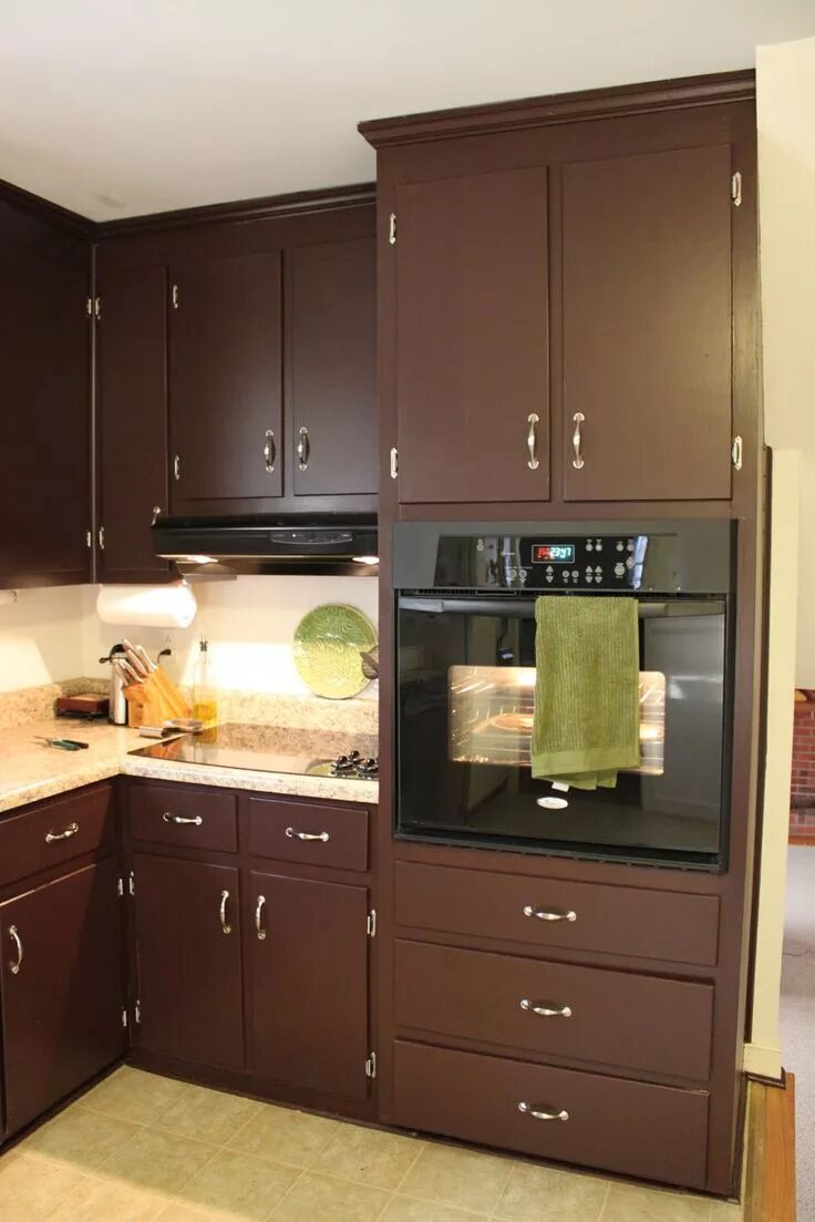 Кухонный гарнитур коричневого цвета фото brown painted kitchen cabinets - Bing Images Painted kitchen cabinets colors, Us