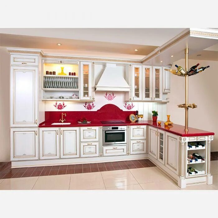 Кухонный гарнитур краснодар фото Кухня классическая из массива дерева