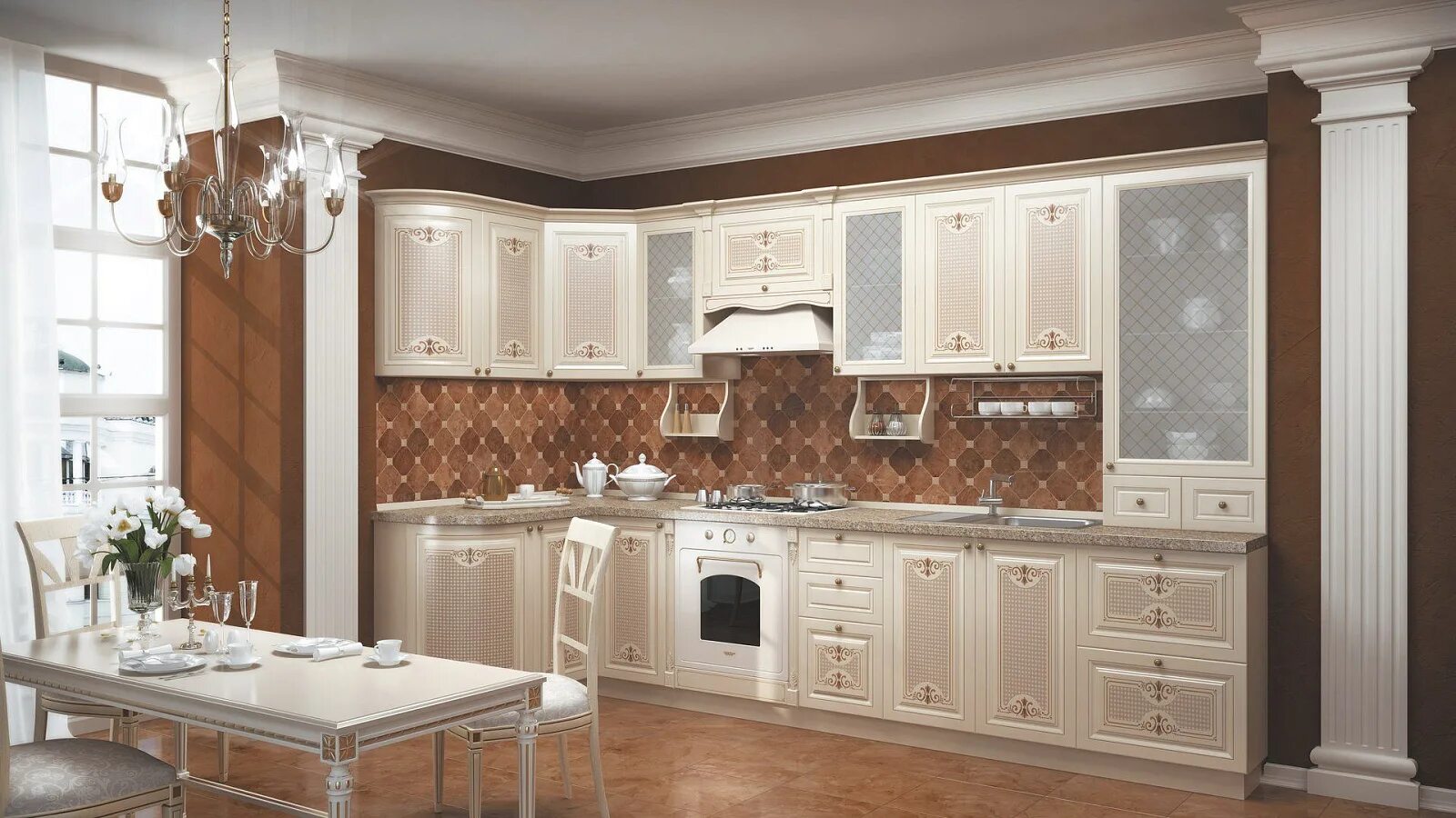 Кухонный гарнитур краснодар фото Кухня Ассоль - Набор 1