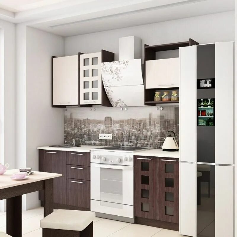 Кухонный гарнитур купить челябинск недорого фото Кухонный гарнитур Легенда 19 (1500) ПВХ Цена 25840 ⭐ Meb96 Качканар