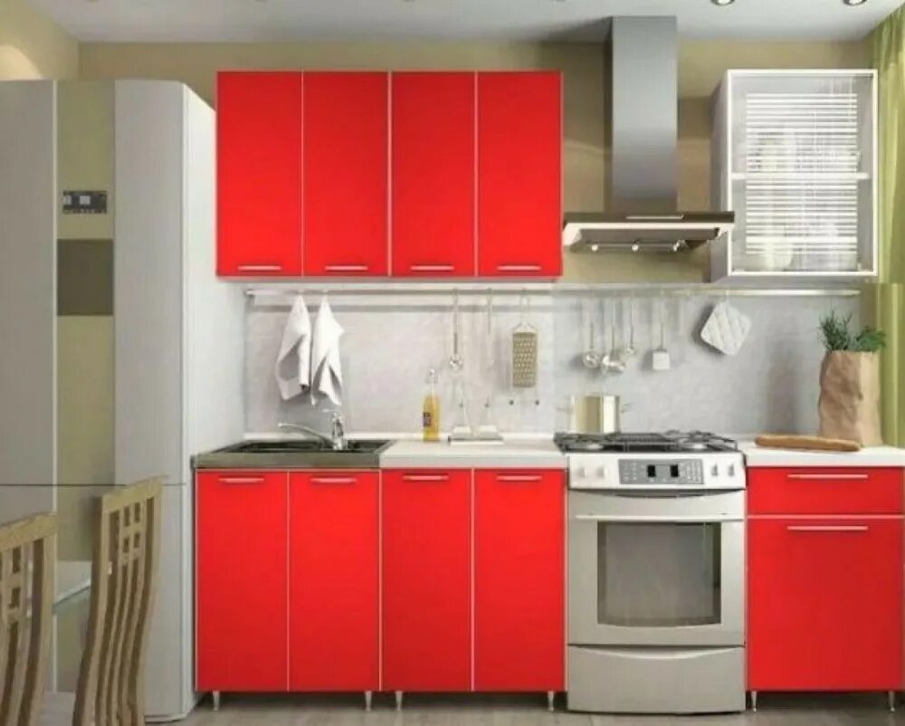 Кухонный гарнитур купить в уфе фото Кухня Радуга 1800 мм (фасад цветной) купить в Тобольске