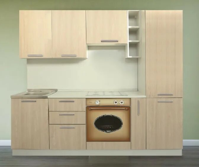 Кухонный гарнитур лдсп фото Кухонный гарнитур Классика 1700 Н купить недорого Мебель54 в Новосибирске