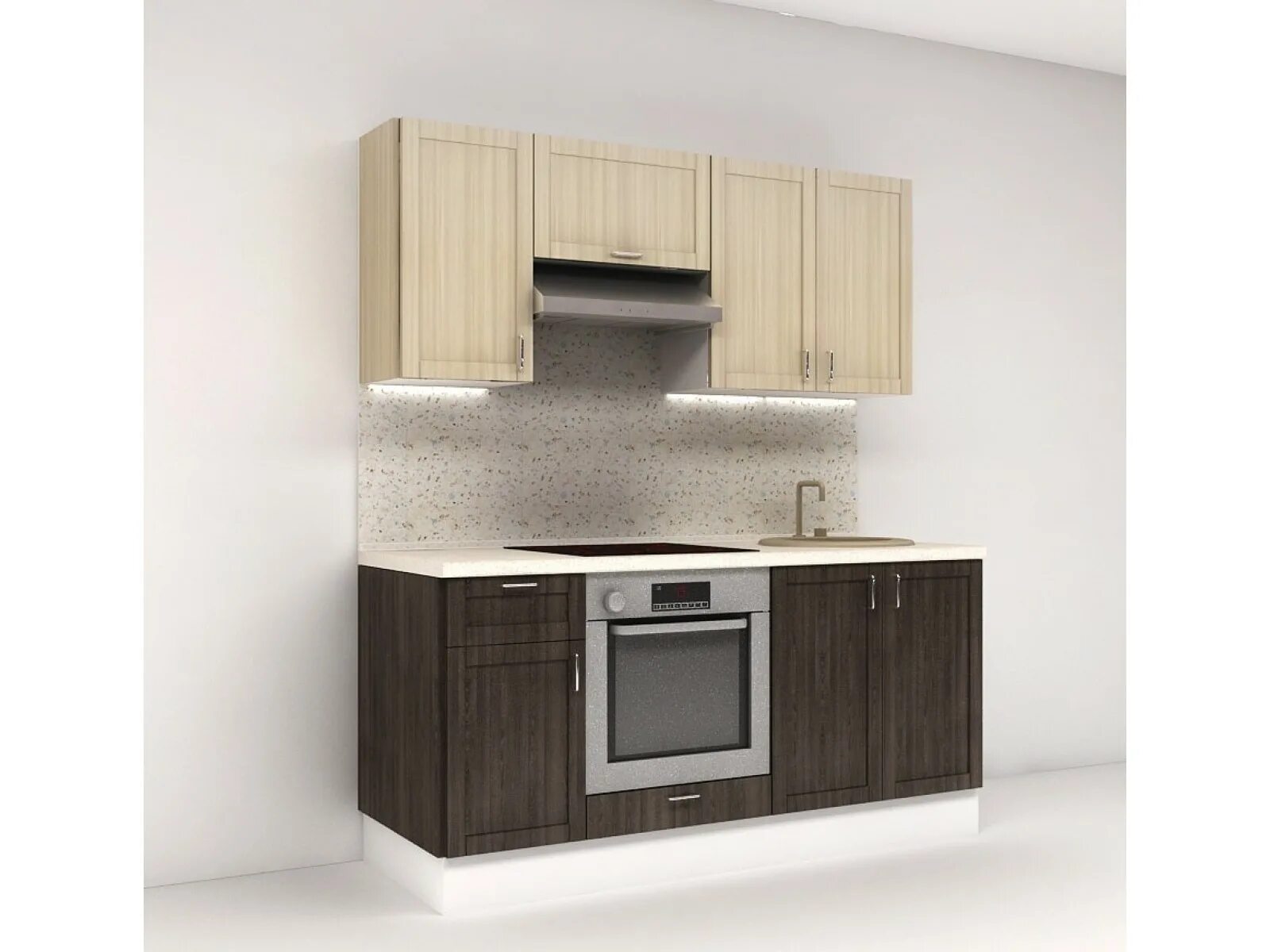 Кухонный гарнитур лдсп фото Маленькая кухня Модель "Промо"