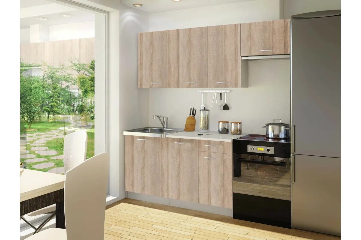 Кухонный гарнитур лдсп фото Кухонный гарнитур Сан-Ремо, артикул 10078835 купить с доставкой по Москве, цена 