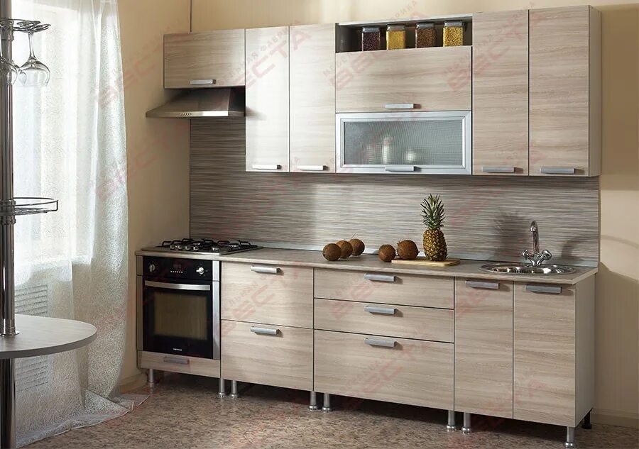 Кухонный гарнитур лдсп фото Кухонный гарнитур АЛЕСЯ в Новосибирске недорого от производителя - Купить в Мебе