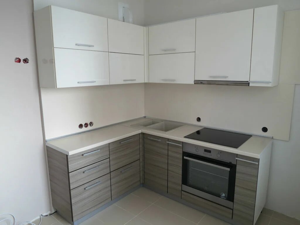 Кухонный гарнитур лдсп фото Кухня угловая мини на заказ из ЛДСП в Краснодаре. Цена товара от 14 900 ₽, под з