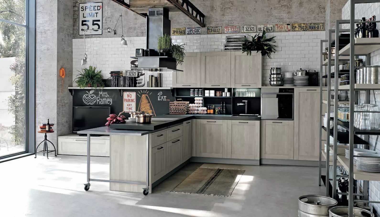 Кухонный гарнитур лофт фото Кухня Stosa modern STOSA City 08