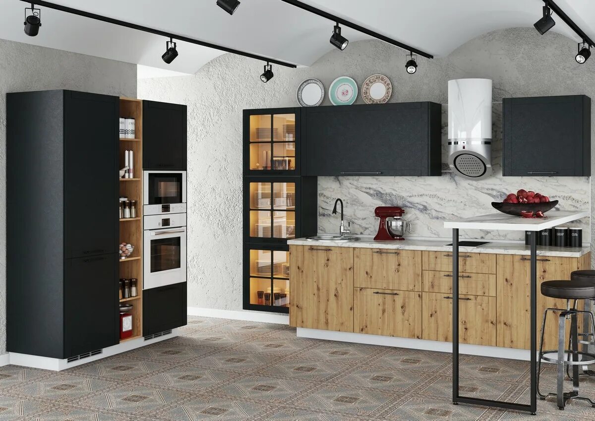 Кухонный гарнитур лофт фото Модульная кухня LOFT от купить в Ухте Мебель на дом 11