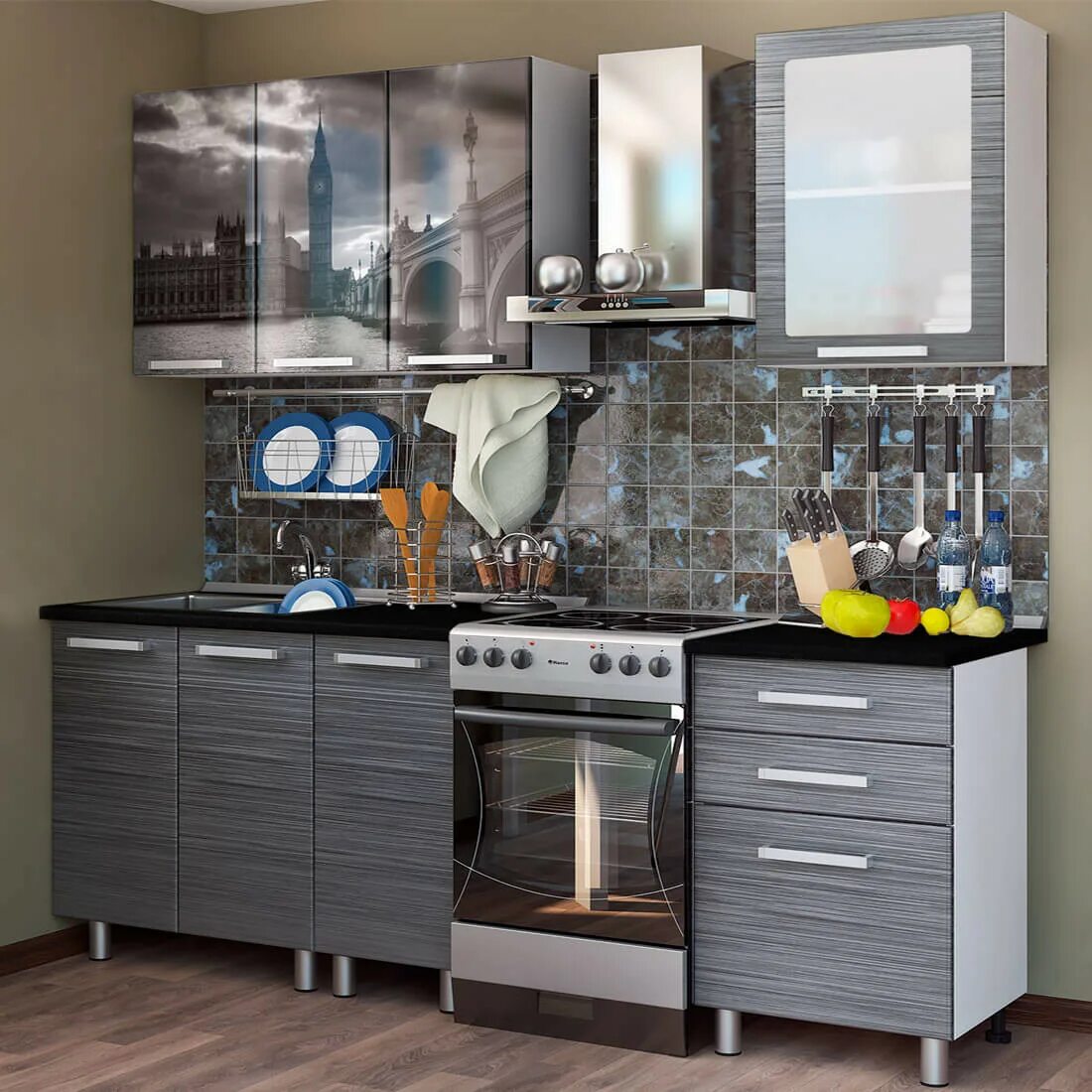 Кухонный гарнитур лондон фото Кухонный гарнитур Лондон 1,6 м купить, цена в Екатеринбурге