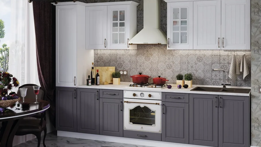 Кухонный гарнитур лондон фото Модульная кухня "Лондон" по цене 29661 ₽ купить в Томске