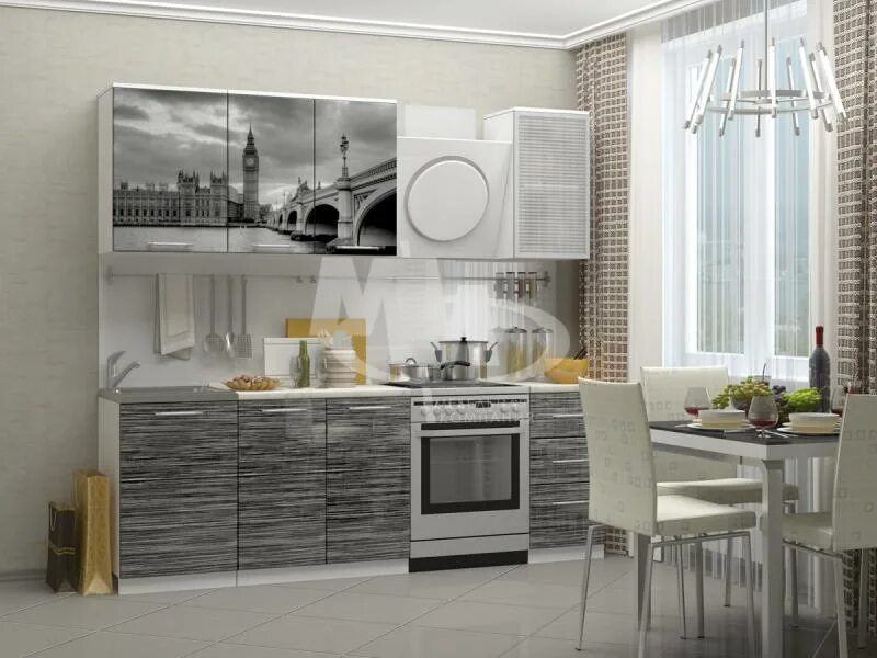 Кухонный гарнитур лондон фото Кухня Биг бен от 1, 6м - купить в Ярославле, цена 12500.00 руб - Мебилёк