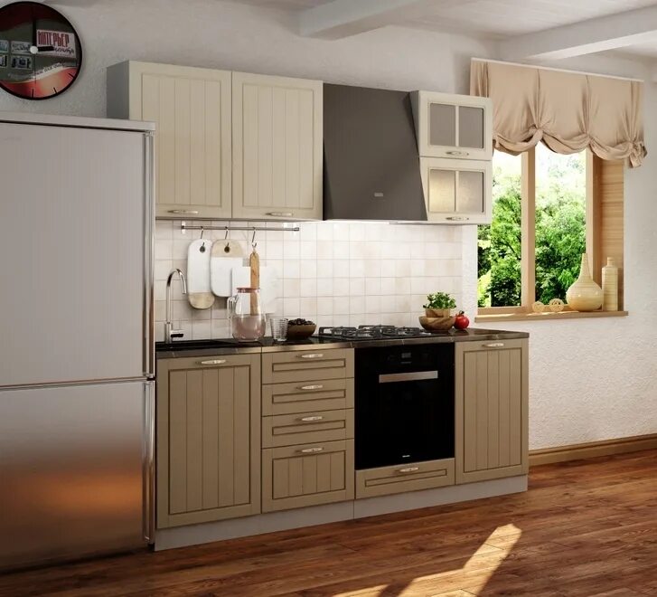 Кухонный гарнитур лондон фото Кухонный гарнитур София Лондон (Дуб Капучино) от производителя - купить недорого