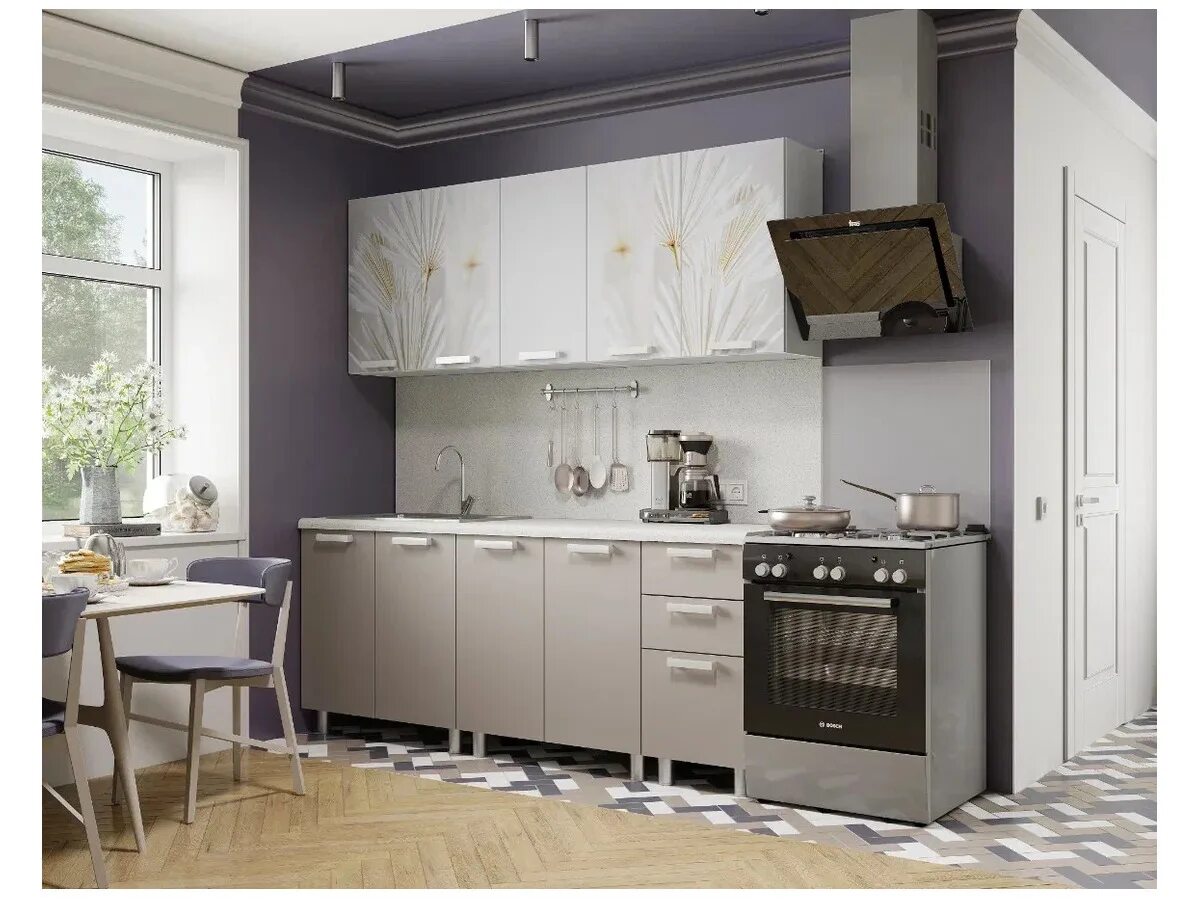 Кухонный гарнитур мария фото Кухонный гарнитур Мария 2000 мм (БТС) купить недорого в Екатеринбурге от Азбука 